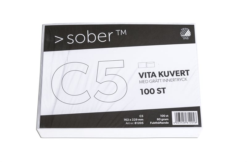 Konsumentförp Kuvert C5 fukth vit (100)