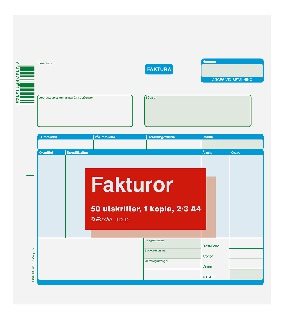 Blankett faktura 2/3 A4 2X50