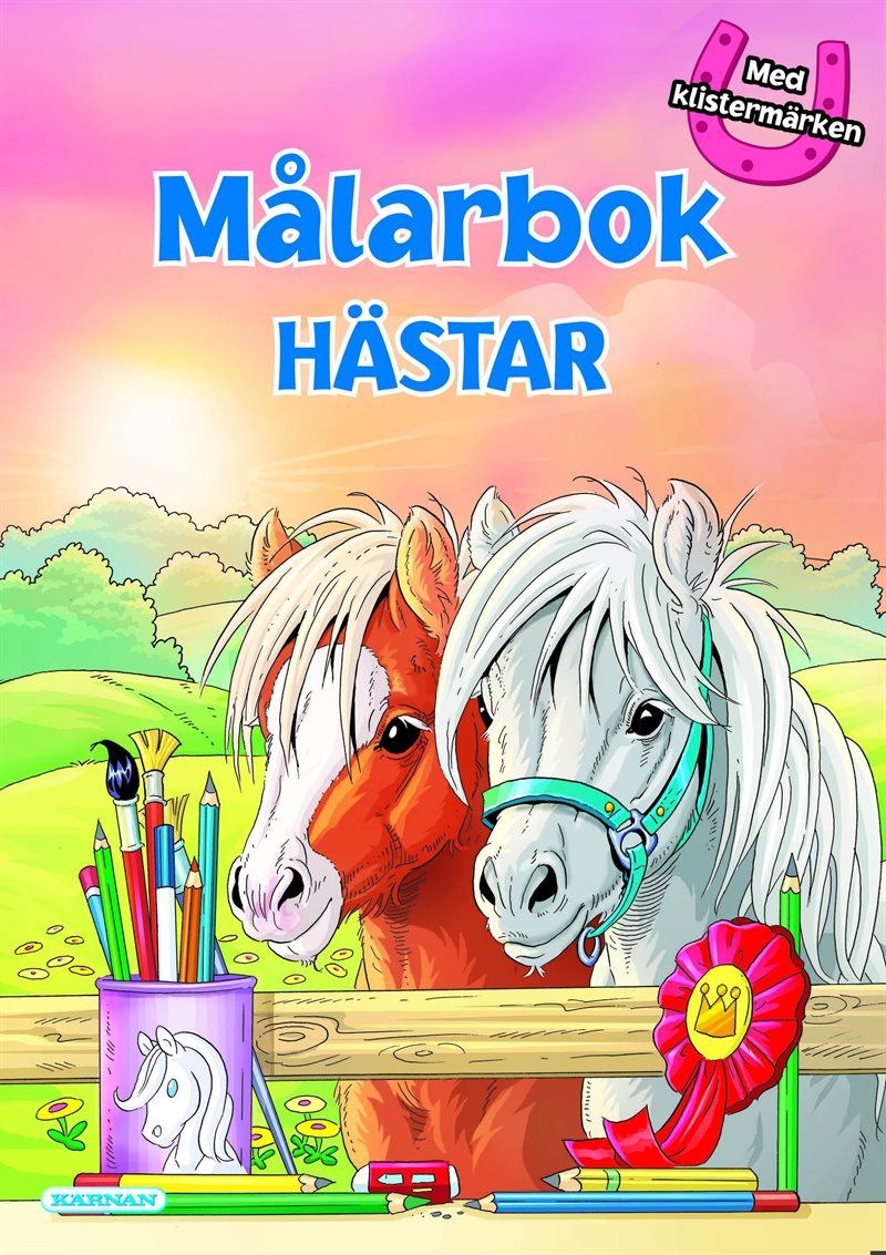 Målarbok hästar