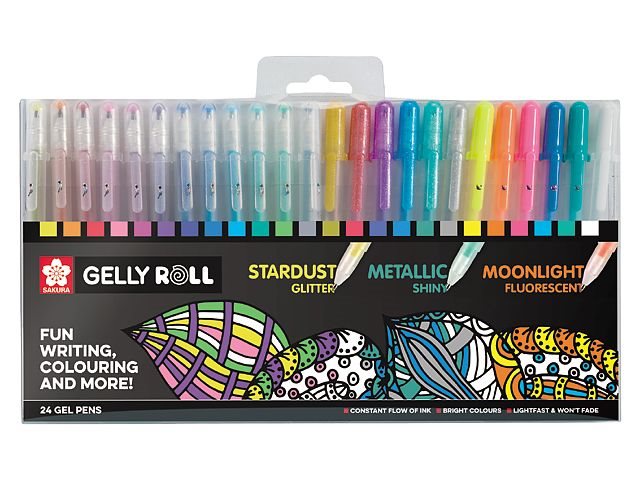 Sakura Gelly Roll mixat pennset 24-pack / Gelly Roll Mixed set 24