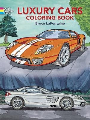 Luxury cars coloring book