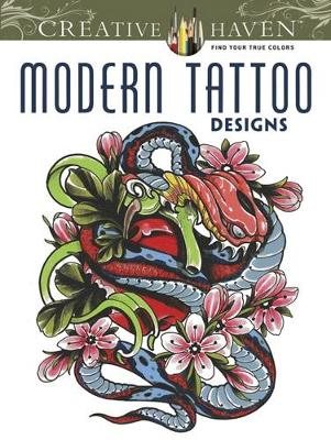 Creative haven modern tattoo designs coloring book