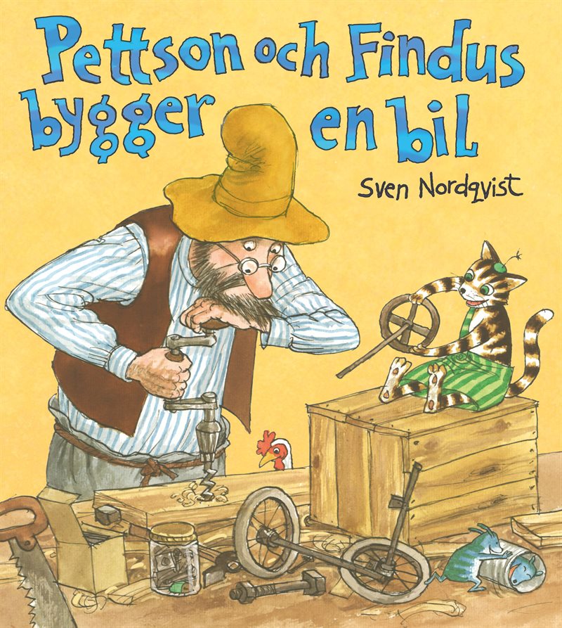 Pettson och Findus bygger en bil