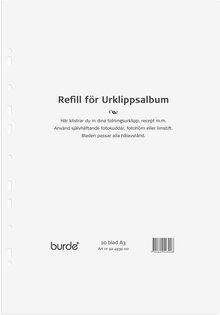 Urklippsalbum refill A3