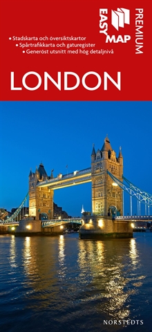London Premium EasyMap stadskarta : 1:15000